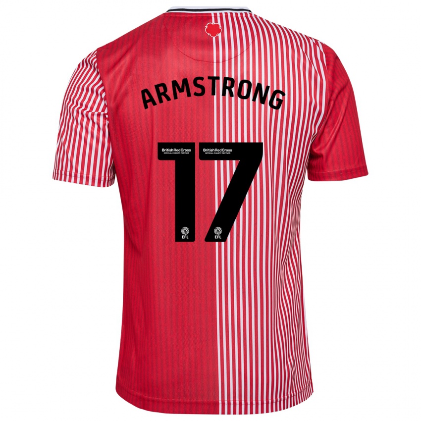Homem Camisola Stuart Armstrong #17 Vermelho Principal 2023/24 Camisa