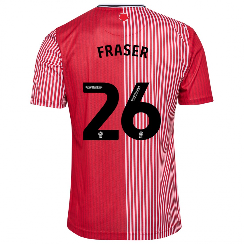 Homem Camisola Ryan Fraser #26 Vermelho Principal 2023/24 Camisa