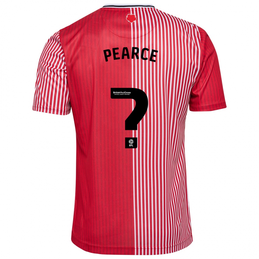 Homem Camisola Luke Pearce #0 Vermelho Principal 2023/24 Camisa