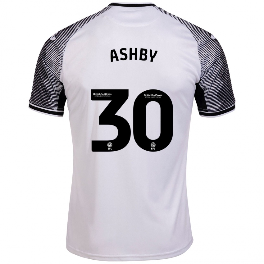 Homem Camisola Harrison Ashby #30 Branco Principal 2023/24 Camisa