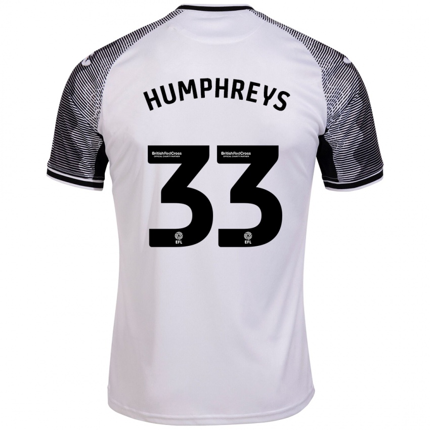 Homem Camisola Bashir Humphreys #33 Branco Principal 2023/24 Camisa