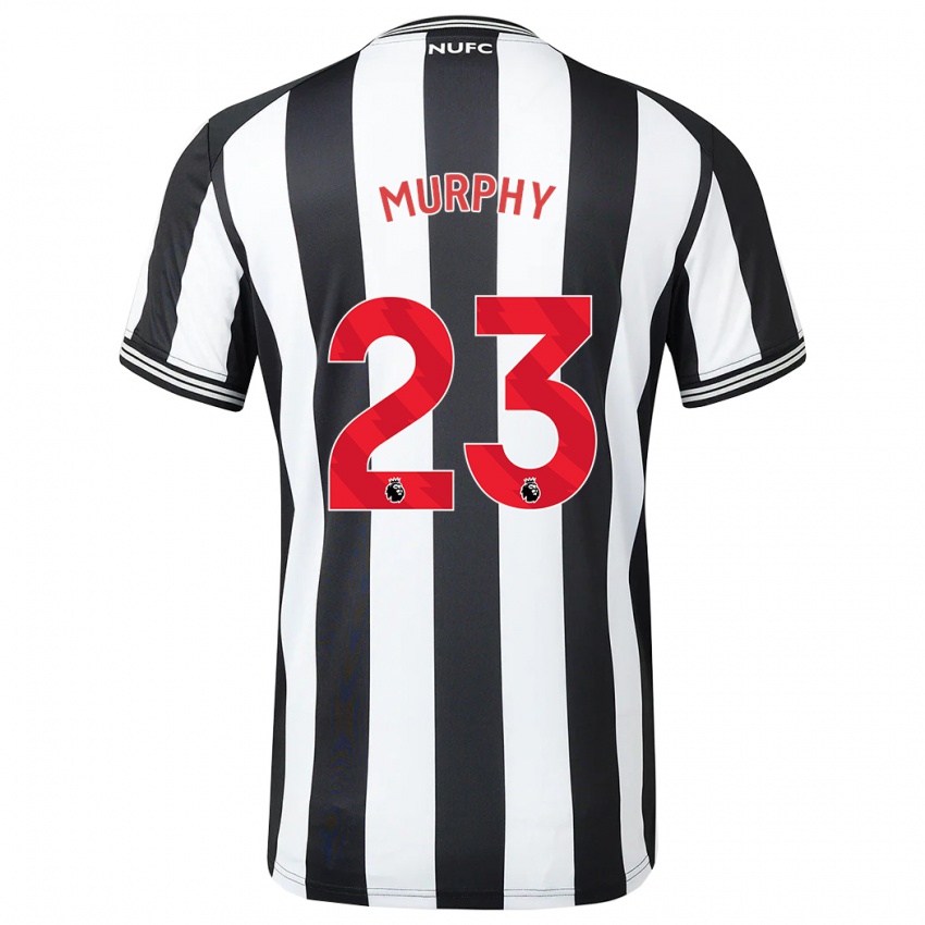 Homem Camisola Jacob Murphy #23 Preto Branco Principal 2023/24 Camisa