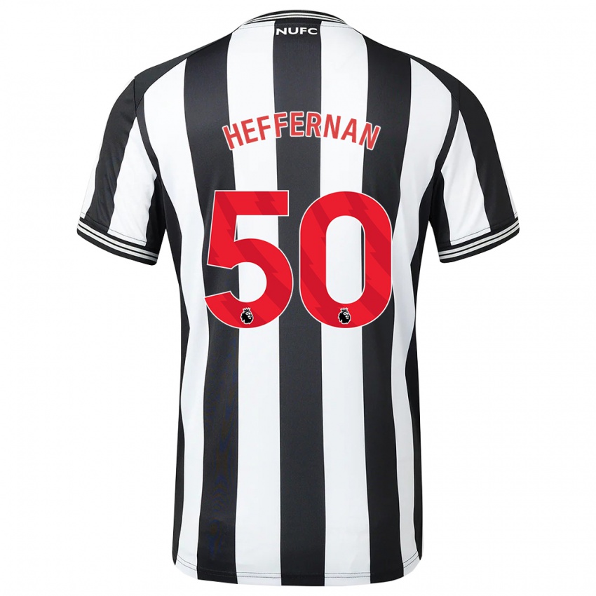 Homem Camisola Cathal Heffernan #50 Preto Branco Principal 2023/24 Camisa