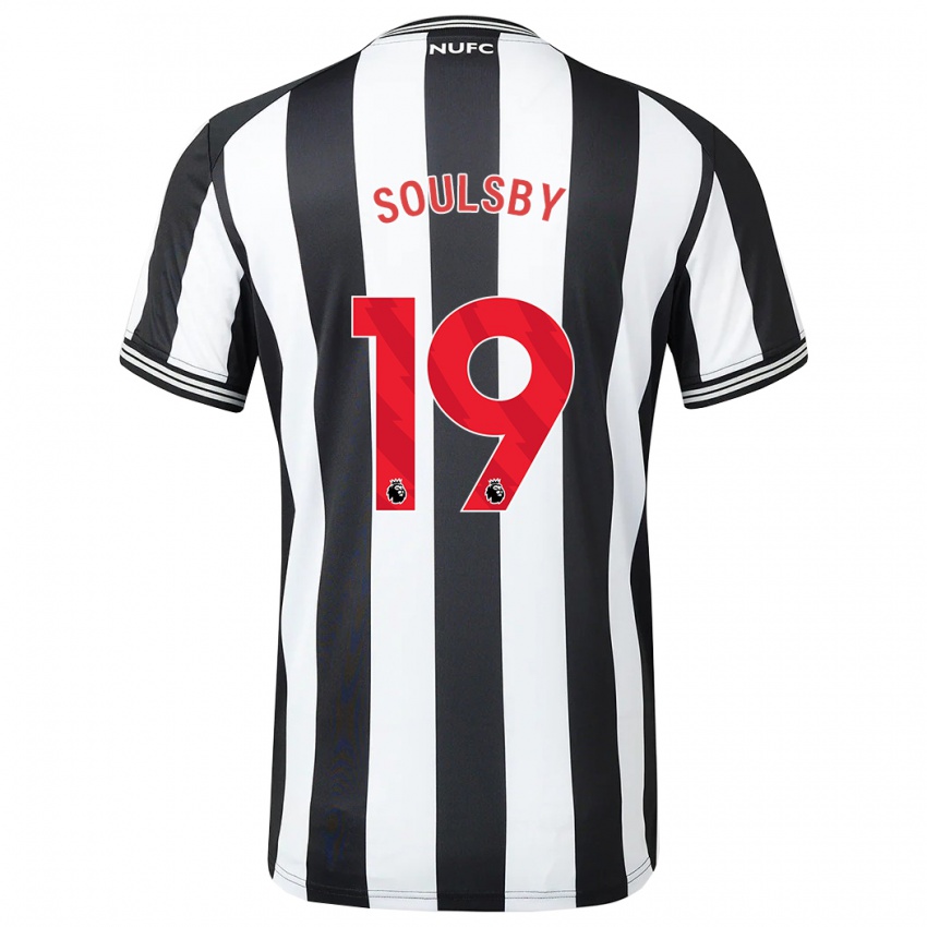 Homem Camisola Anna Soulsby #19 Preto Branco Principal 2023/24 Camisa