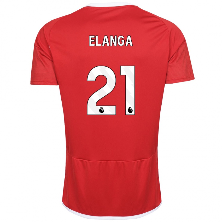 Homem Camisola Anthony Elanga #21 Vermelho Principal 2023/24 Camisa