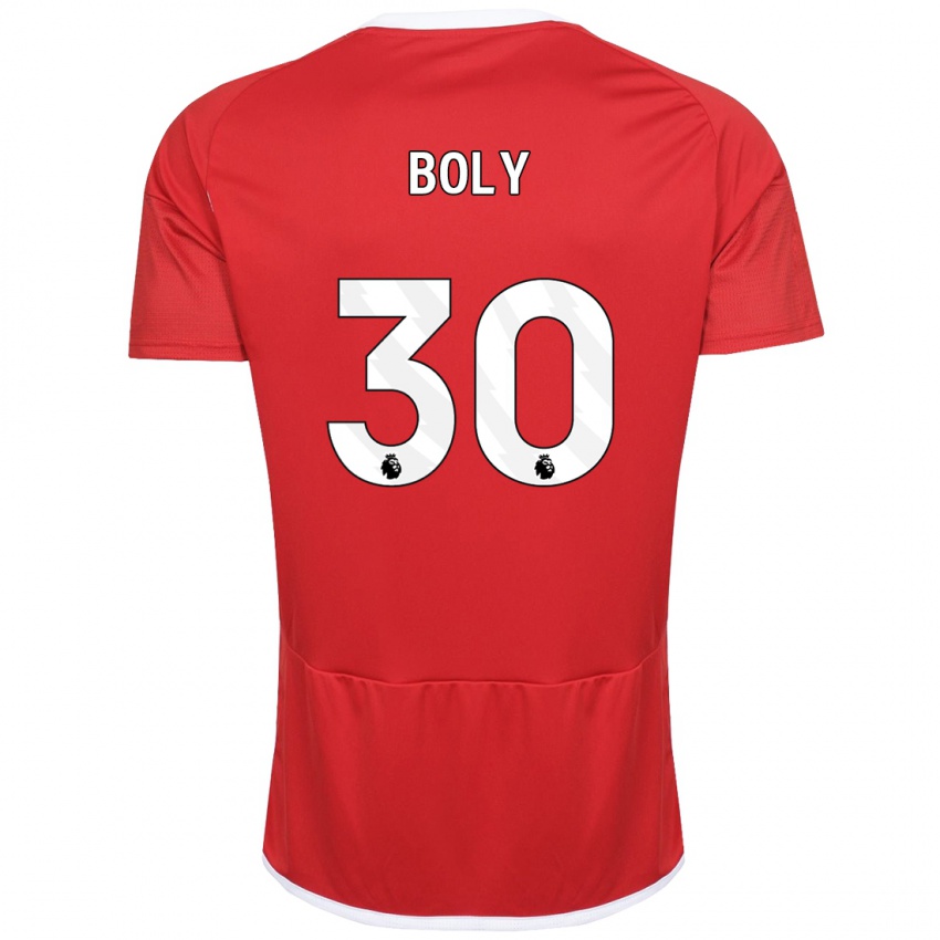 Homem Camisola Willy Boly #30 Vermelho Principal 2023/24 Camisa