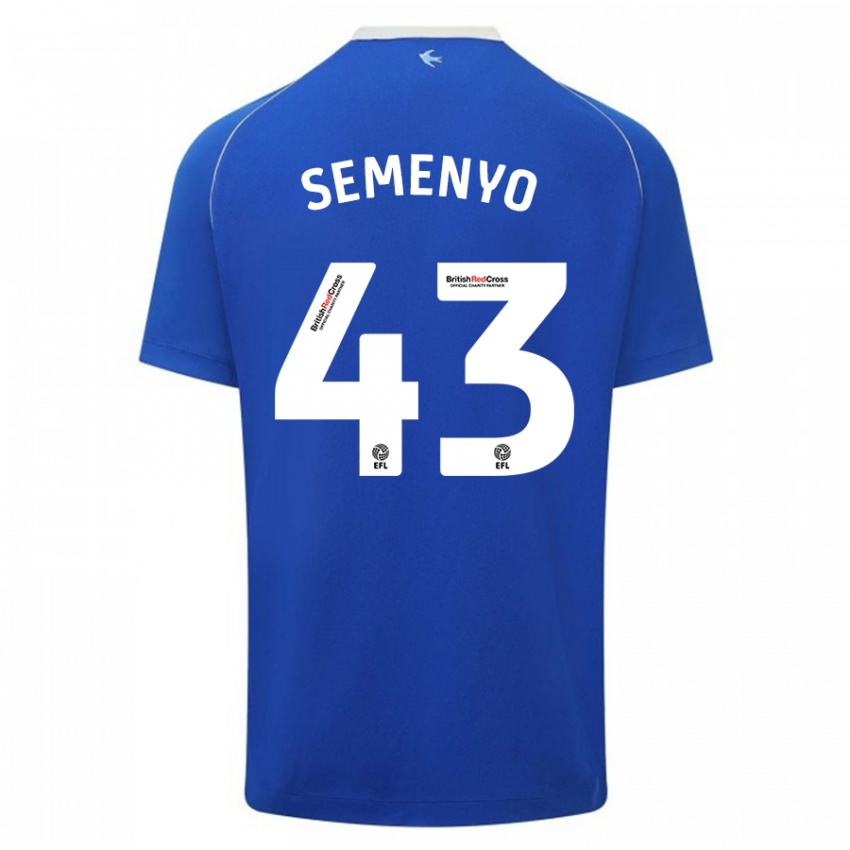 Homem Camisola Jai Semenyo #43 Azul Principal 2023/24 Camisa