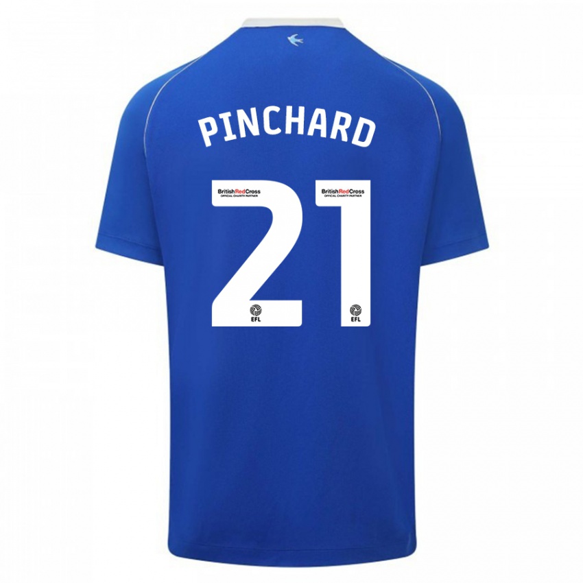 Homem Camisola Cerys Pinchard #21 Azul Principal 2023/24 Camisa