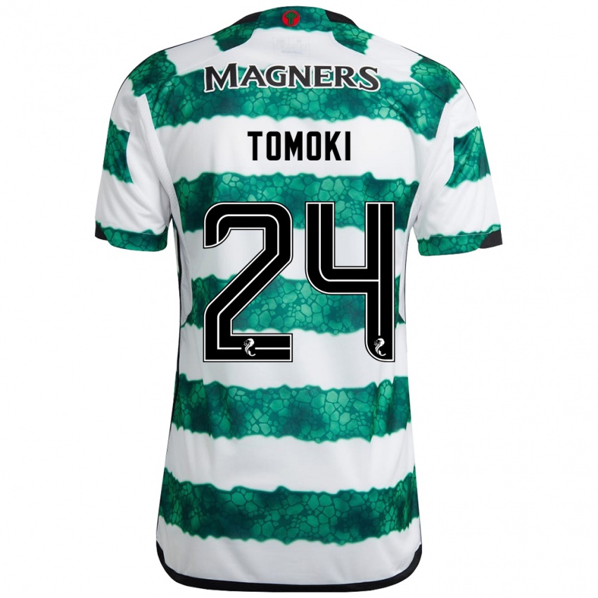 Homem Camisola Tomoki Iwata #24 Verde Principal 2023/24 Camisa