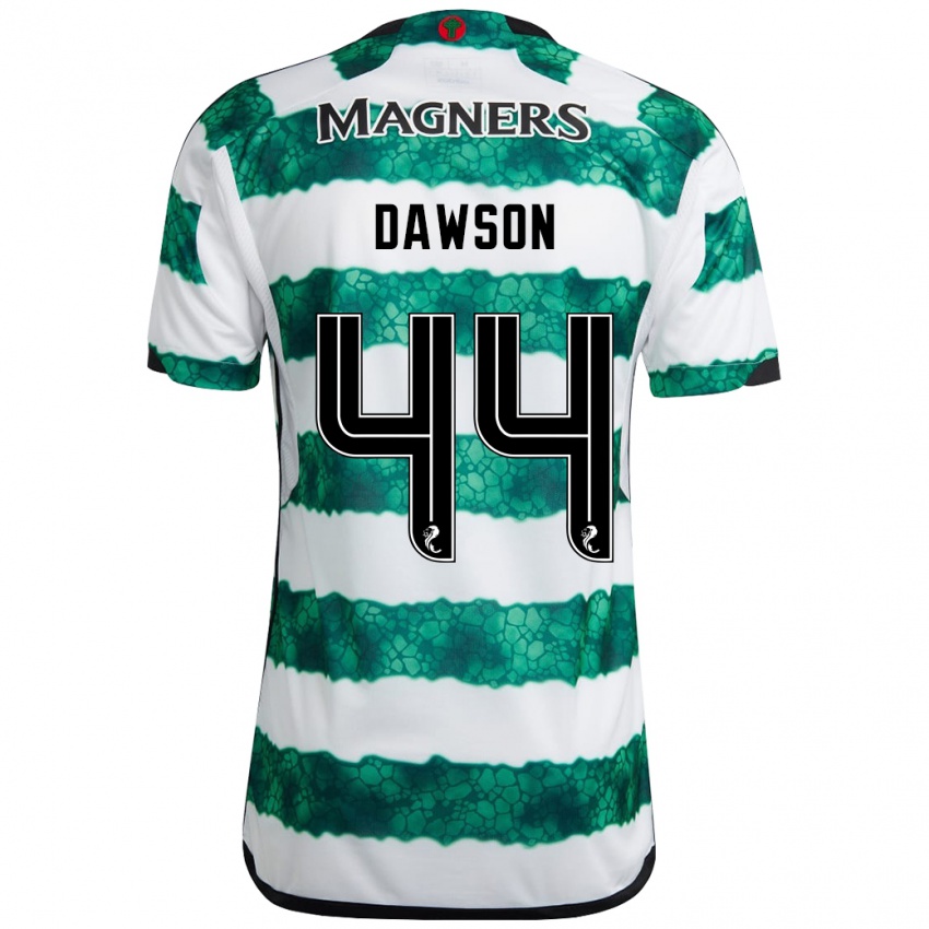 Homem Camisola Joey Dawson #44 Verde Principal 2023/24 Camisa