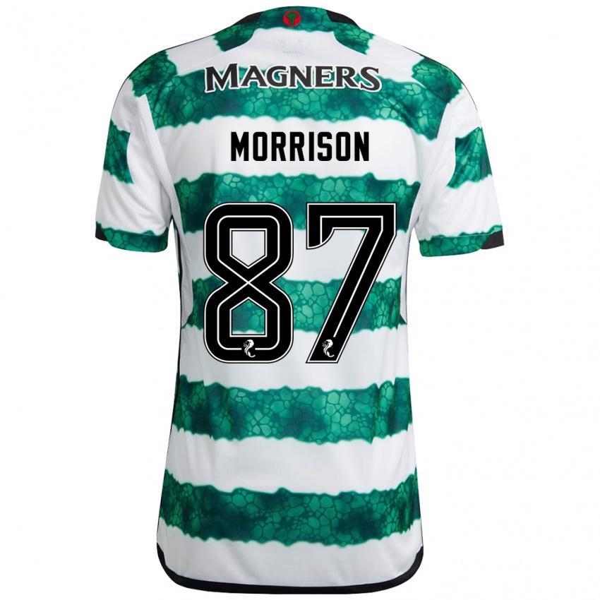 Homem Camisola Joe Morrison #87 Verde Principal 2023/24 Camisa