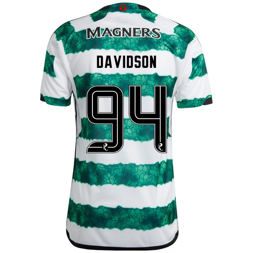 Homem Camisola Bruno Davidson #94 Verde Principal 2023/24 Camisa