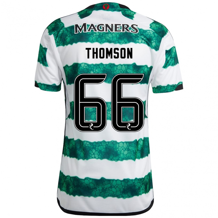 Homem Camisola Corey Thomson #66 Verde Principal 2023/24 Camisa