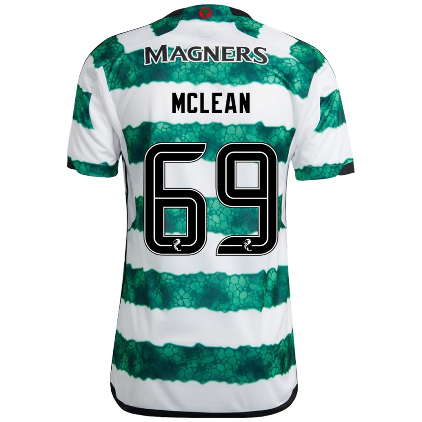 Homem Camisola Kai Mclean #69 Verde Principal 2023/24 Camisa