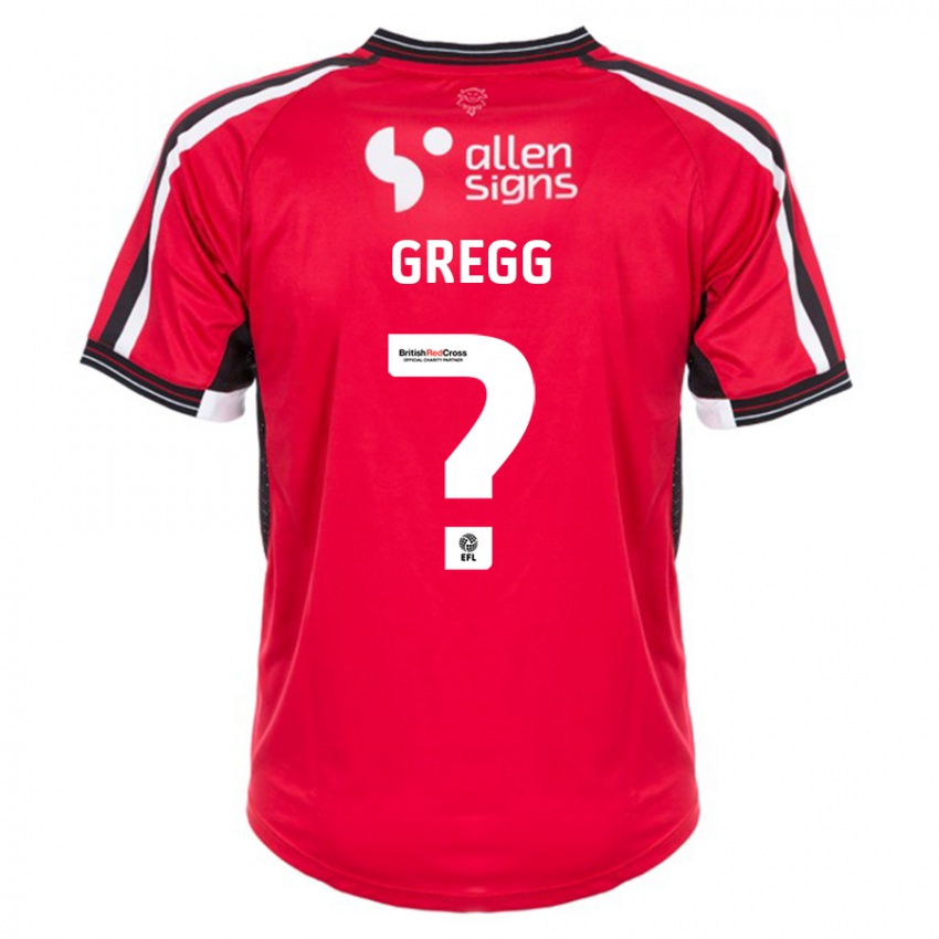 Homem Camisola Morgan Worsfold-Gregg #0 Vermelho Principal 2023/24 Camisa