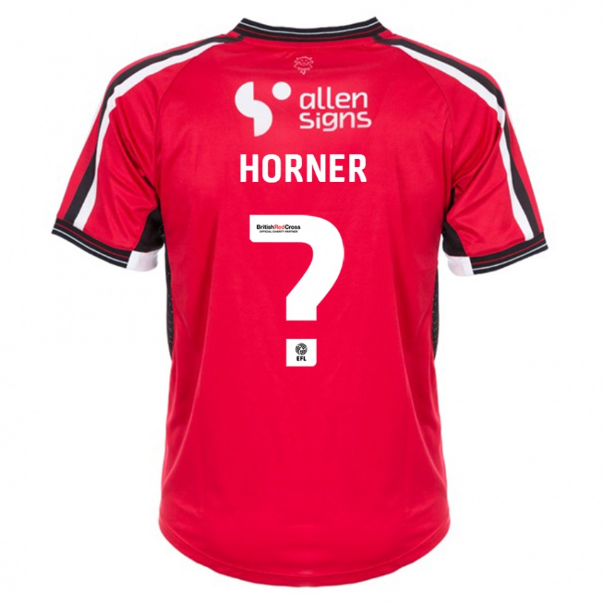 Homem Camisola Faith Horner #0 Vermelho Principal 2023/24 Camisa