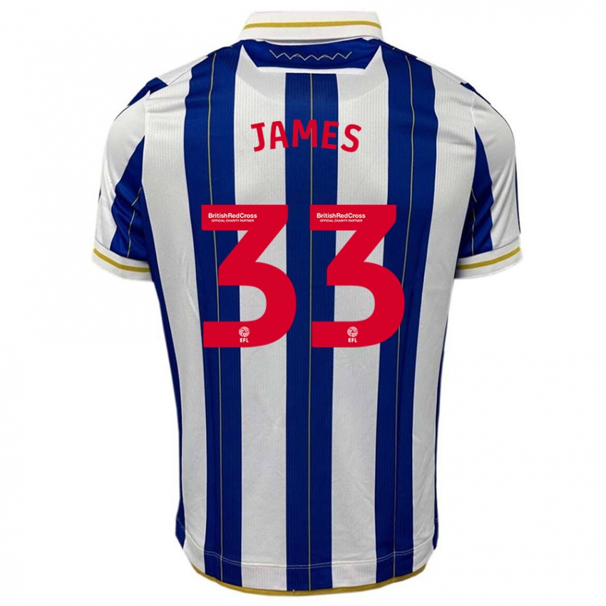 Homem Camisola Reece James #33 Branco Azulado Principal 2023/24 Camisa