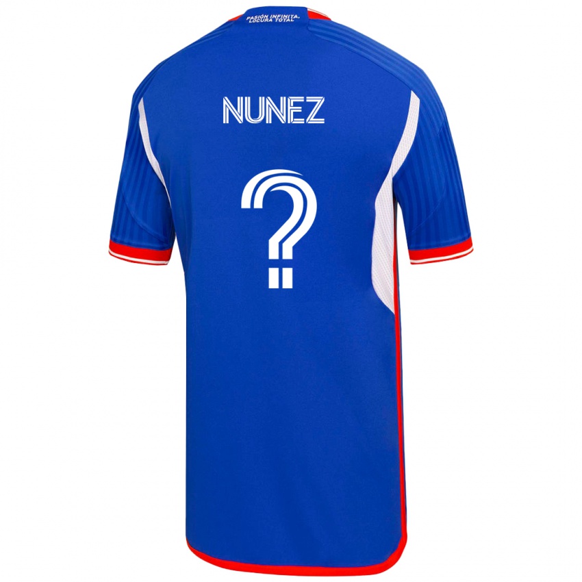Homem Camisola Renato Nuñez #0 Azul Principal 2023/24 Camisa