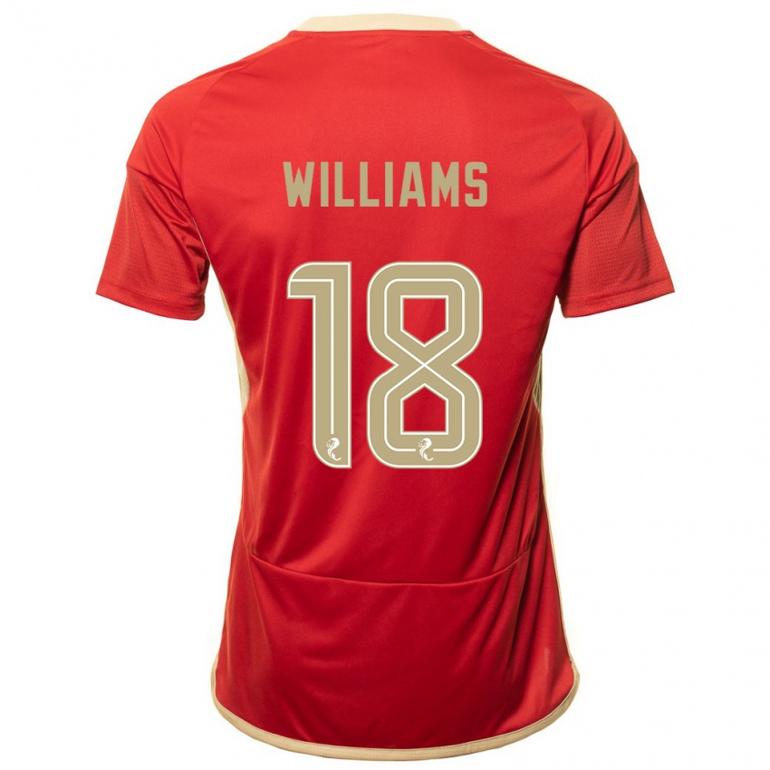 Homem Camisola Rhys Williams #18 Vermelho Principal 2023/24 Camisa