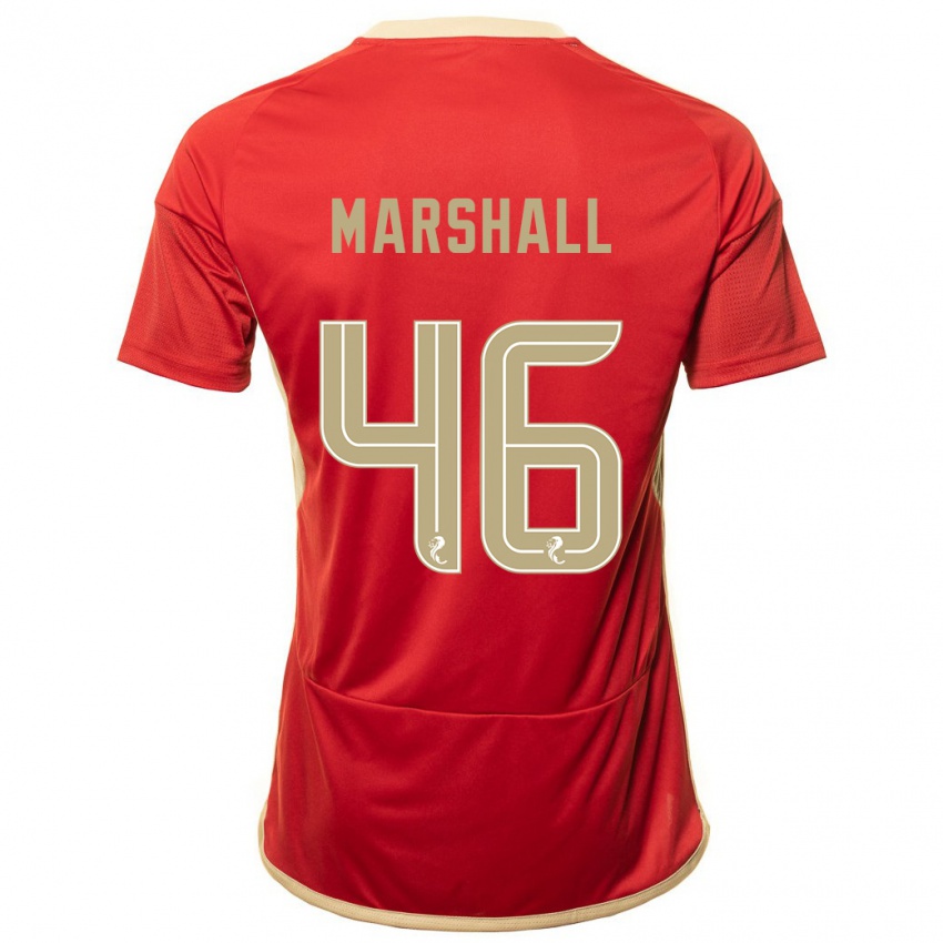 Homem Camisola Findlay Marshall #46 Vermelho Principal 2023/24 Camisa