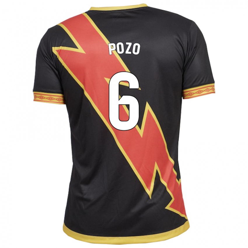 Homem Camisola José Pozo #6 Preto Alternativa 2023/24 Camisa