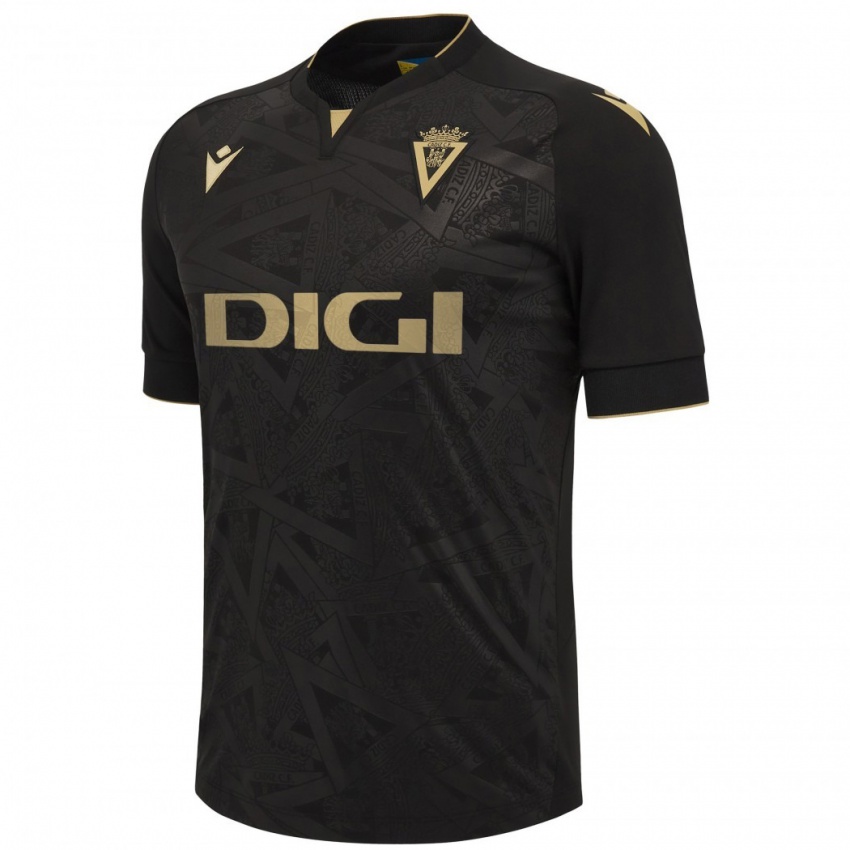 Homem Camisola Virginia Villegas Rico #3 Preto Alternativa 2023/24 Camisa