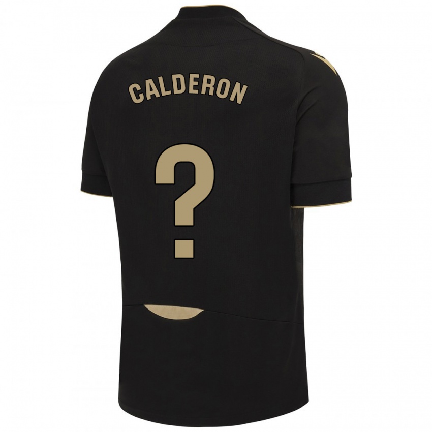 Homem Camisola Martín Calderón #0 Preto Alternativa 2023/24 Camisa