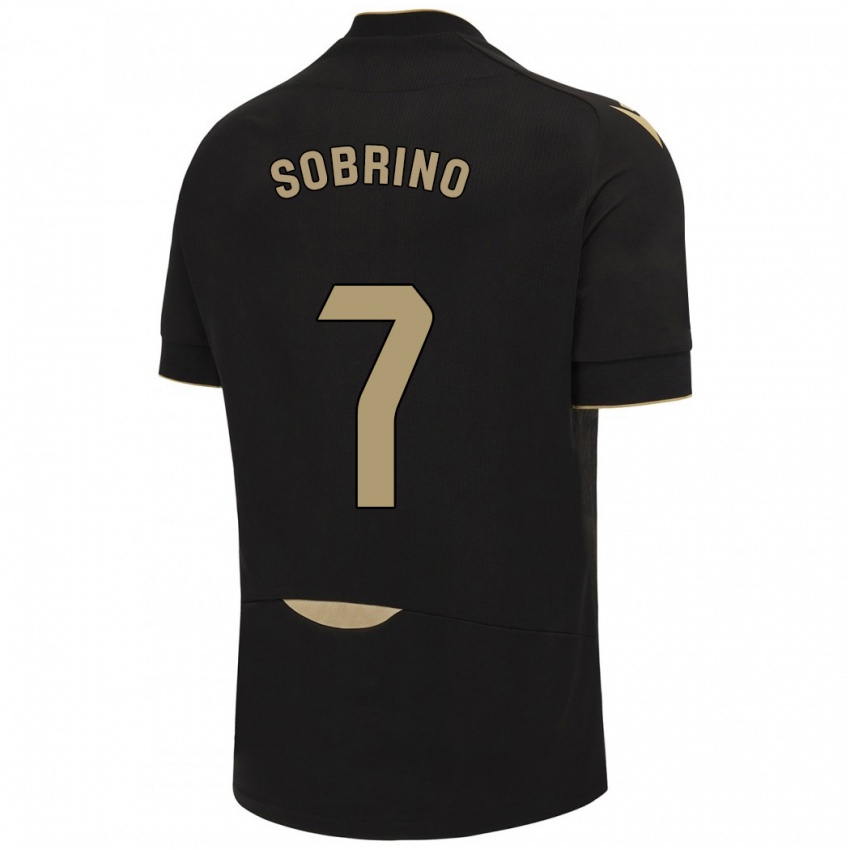 Homem Camisola Ruben Sobrino #7 Preto Alternativa 2023/24 Camisa