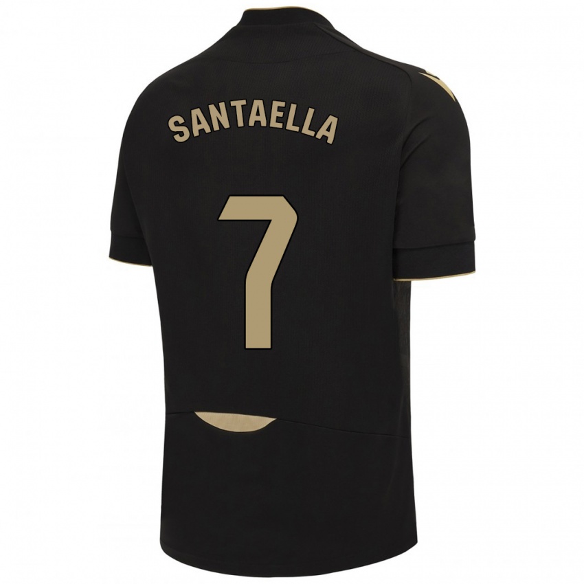 Homem Camisola Natalia Santaella Picón #7 Preto Alternativa 2023/24 Camisa