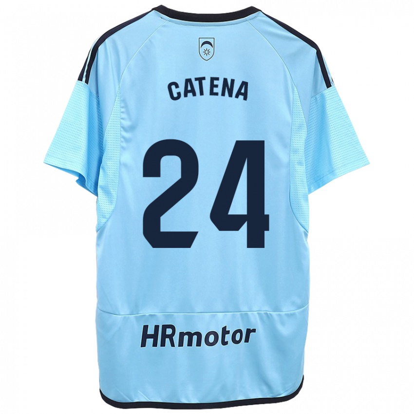 Homem Camisola Alejandro Catena #24 Azul Alternativa 2023/24 Camisa