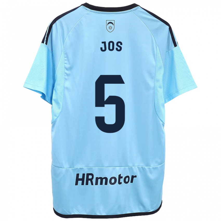 Homem Camisola Josune Urdaniz Maurin #5 Azul Alternativa 2023/24 Camisa