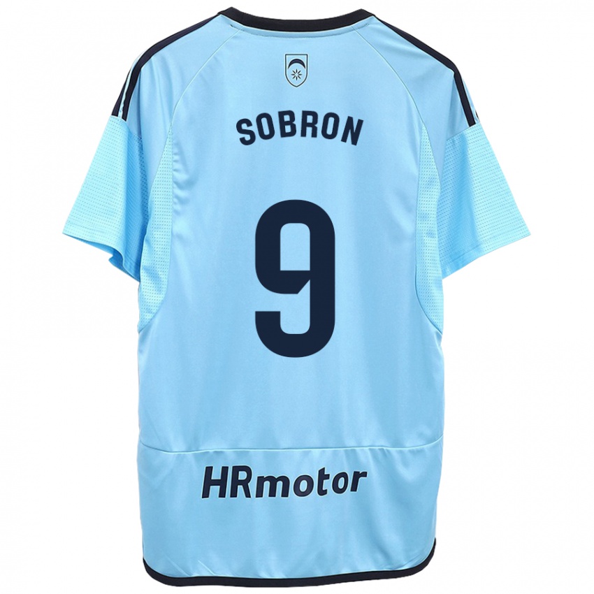 Homem Camisola Carmen Sobrón Olarte #9 Azul Alternativa 2023/24 Camisa