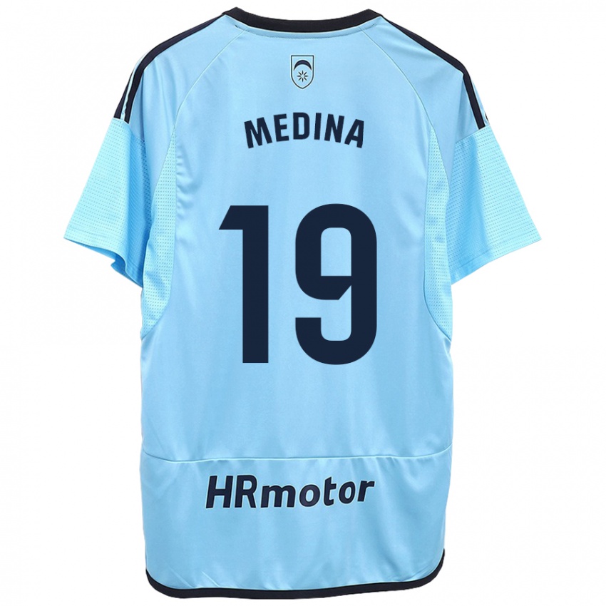 Homem Camisola Arantxa Medina Torreblanca #19 Azul Alternativa 2023/24 Camisa