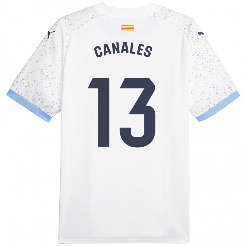 Homem Camisola Juanvi Canales #13 Branco Alternativa 2023/24 Camisa