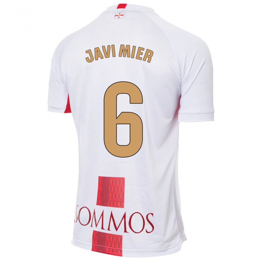 Homem Camisola Javi Mier #6 Branco Alternativa 2023/24 Camisa