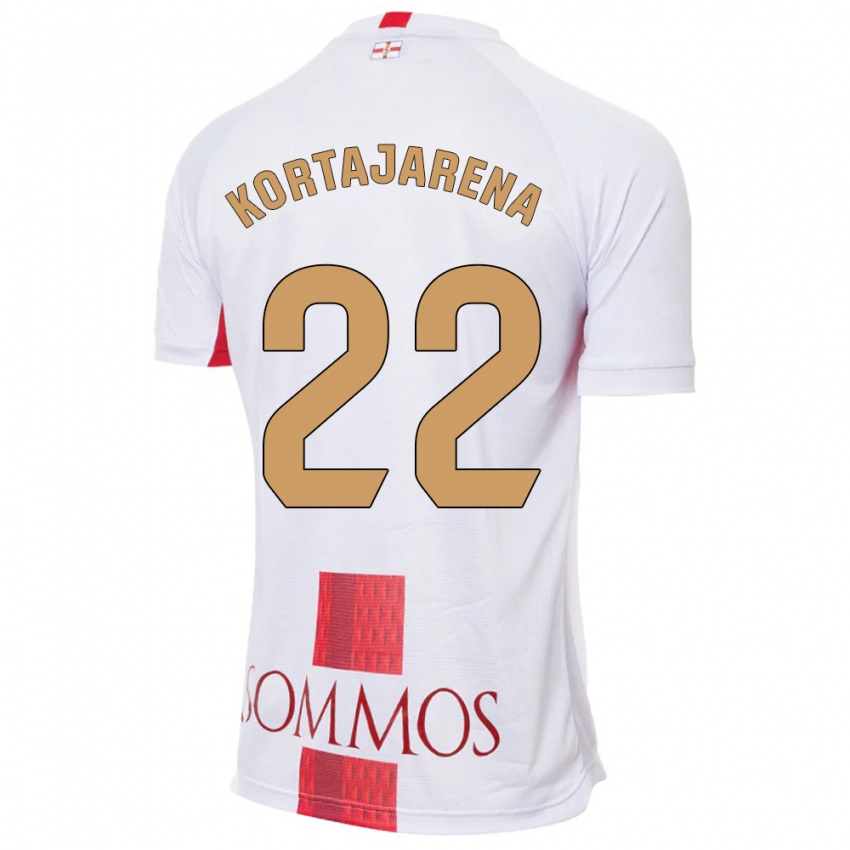 Homem Camisola Iker Kortajarena #22 Branco Alternativa 2023/24 Camisa