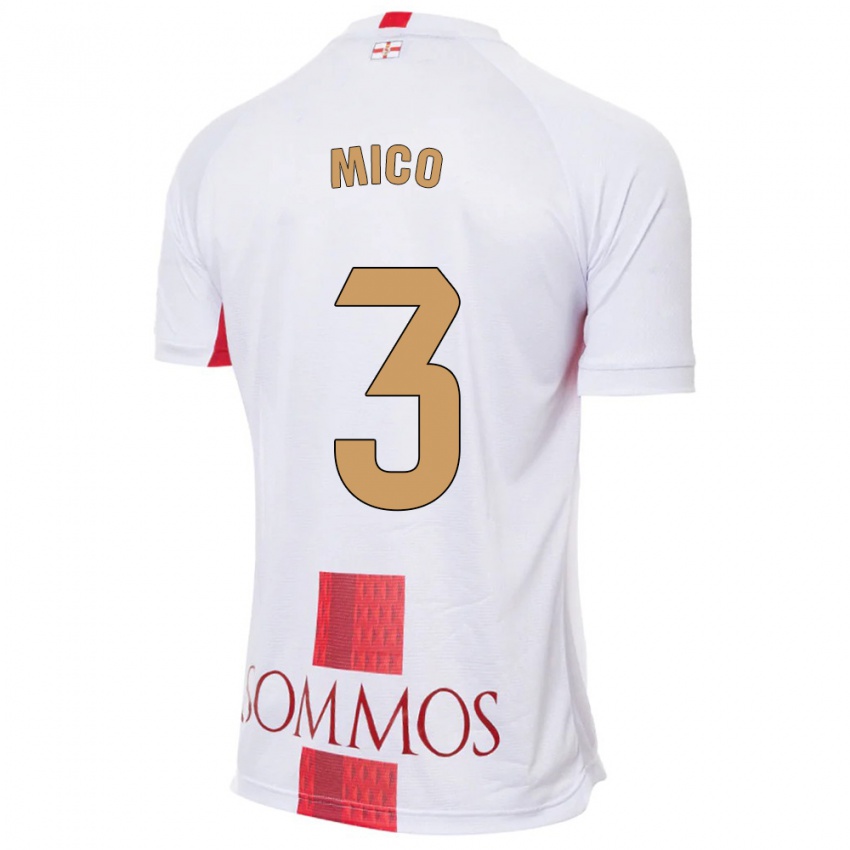 Homem Camisola Sara Micó #3 Branco Alternativa 2023/24 Camisa