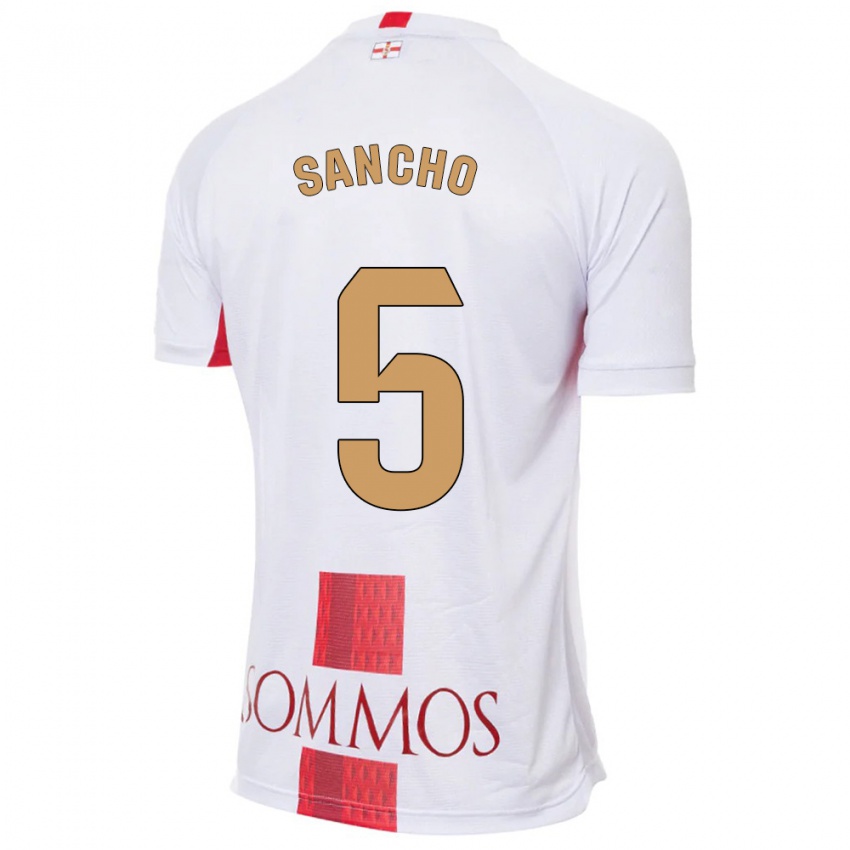 Homem Camisola Esther Sancho #5 Branco Alternativa 2023/24 Camisa