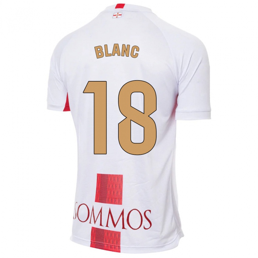 Homem Camisola Laia Blanc #18 Branco Alternativa 2023/24 Camisa