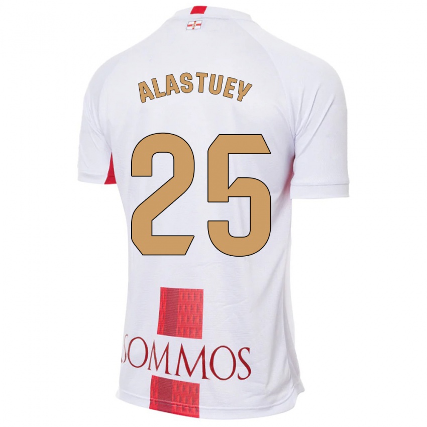 Homem Camisola Martina Alastuey #25 Branco Alternativa 2023/24 Camisa