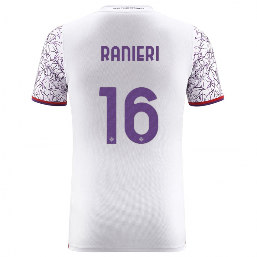 Homem Camisola Luca Ranieri #16 Branco Alternativa 2023/24 Camisa