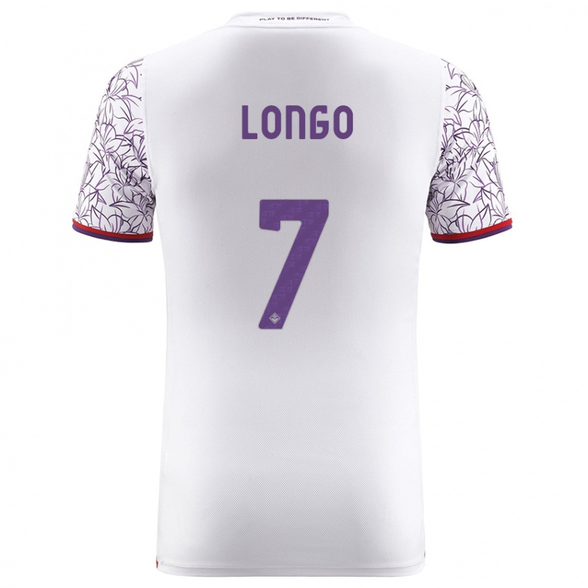 Homem Camisola Miriam Longo #7 Branco Alternativa 2023/24 Camisa