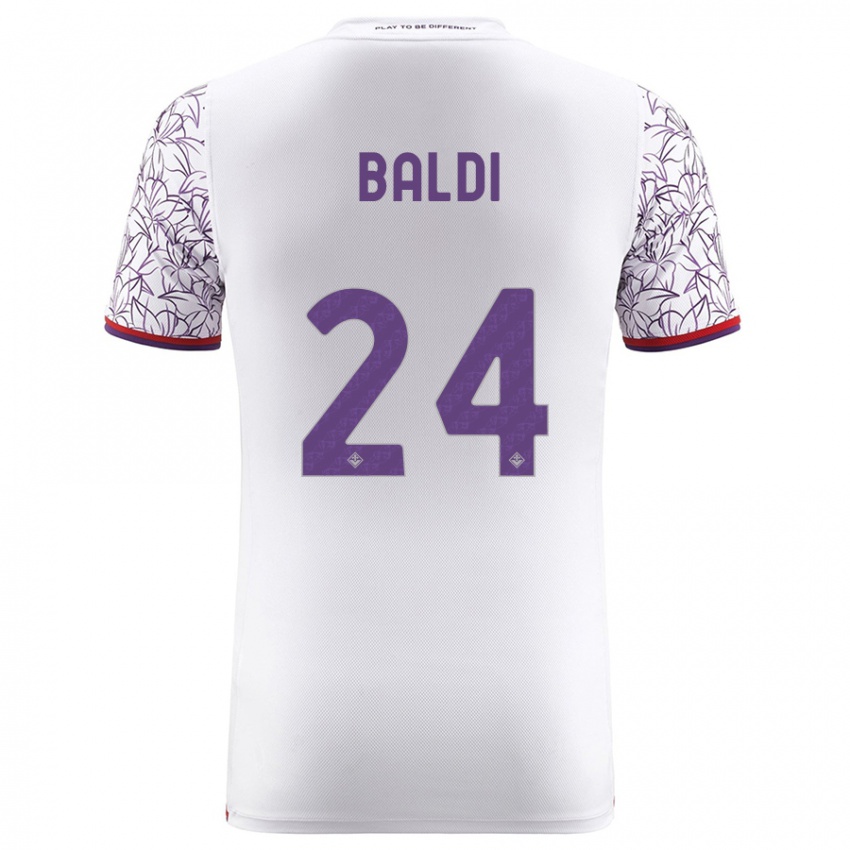 Homem Camisola Rachele Baldi #24 Branco Alternativa 2023/24 Camisa