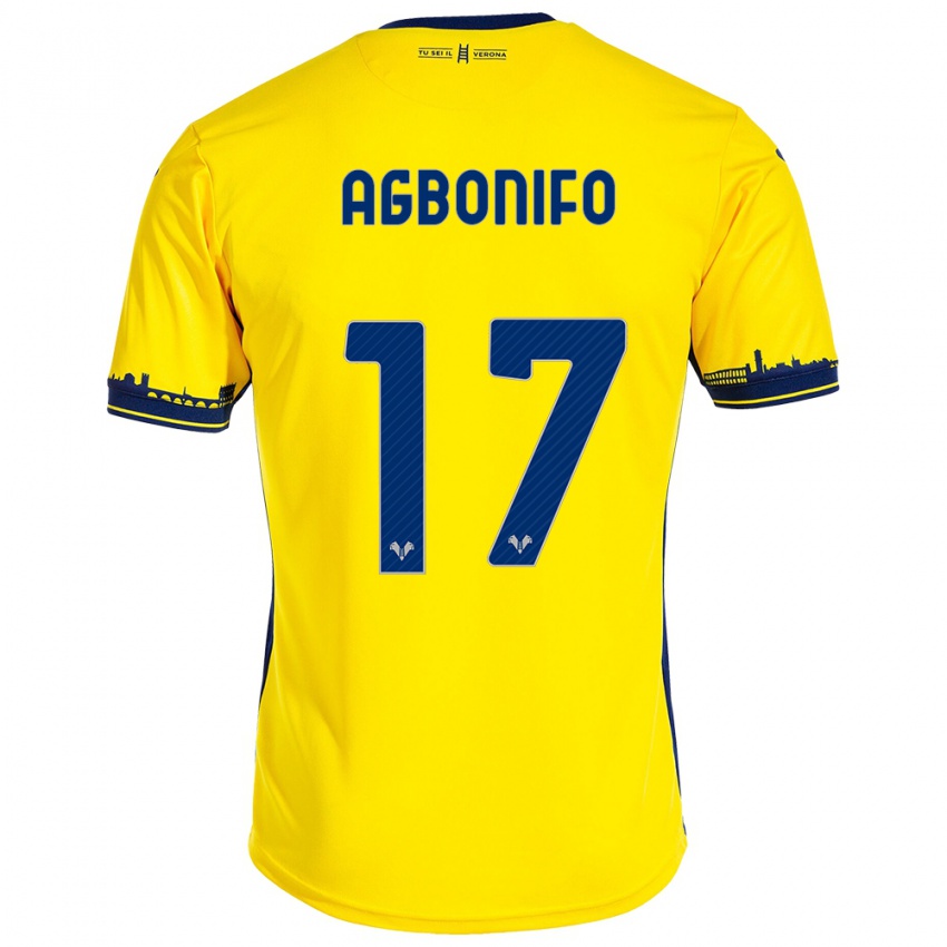 Homem Camisola Richi Agbonifo #17 Amarelo Alternativa 2023/24 Camisa