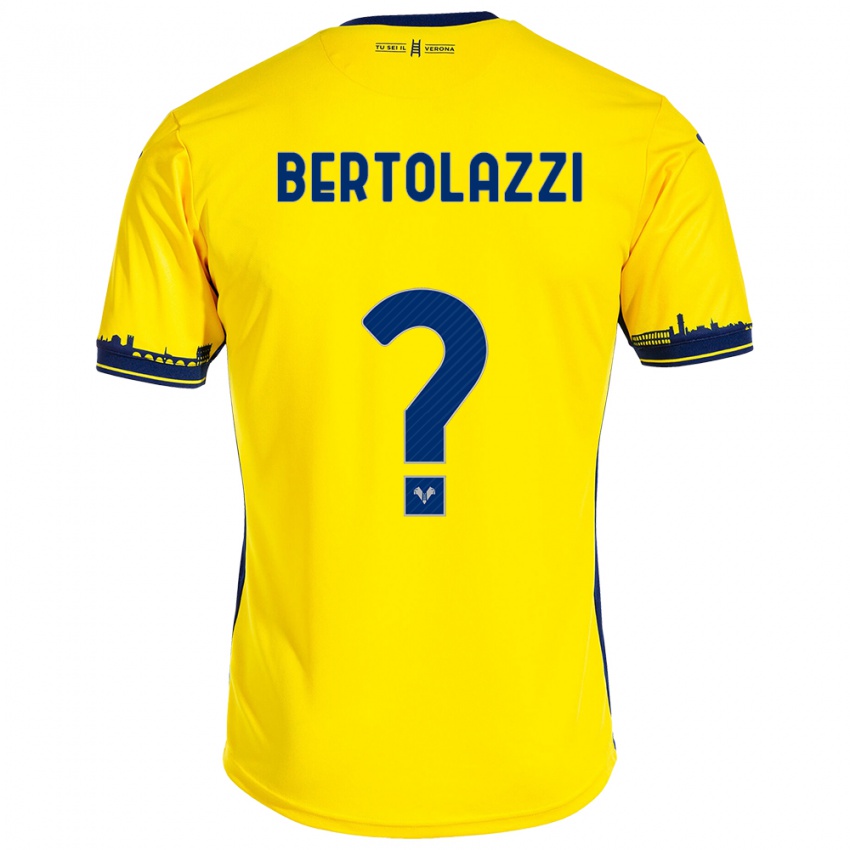 Homem Camisola Giovanni Bertolazzi #0 Amarelo Alternativa 2023/24 Camisa