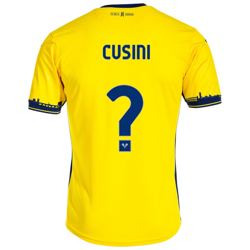 Homem Camisola Christian Cusini #0 Amarelo Alternativa 2023/24 Camisa