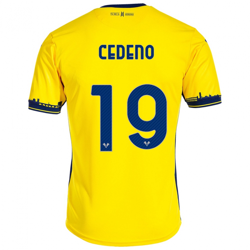 Homem Camisola Lineth Cedeno #19 Amarelo Alternativa 2023/24 Camisa