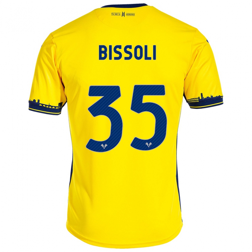 Homem Camisola Noemí Bissoli #35 Amarelo Alternativa 2023/24 Camisa