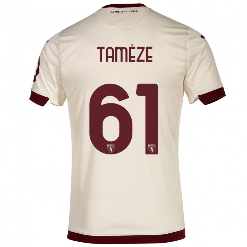 Homem Camisola Adrien Tamèze #61 Champanhe Alternativa 2023/24 Camisa