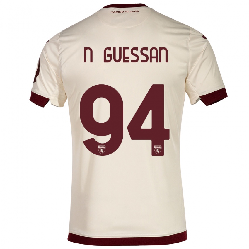 Homem Camisola Ange Caumenan N'guessan #94 Champanhe Alternativa 2023/24 Camisa